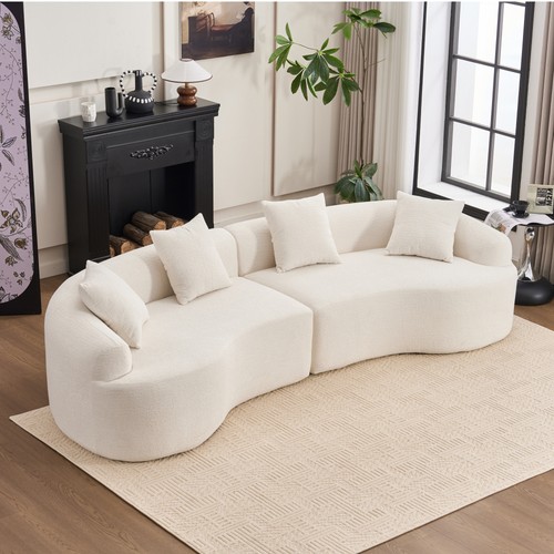 Curved boneless sofa - curved,