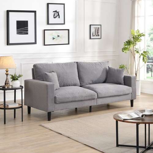 Modern sofa soft corduroy - 72",